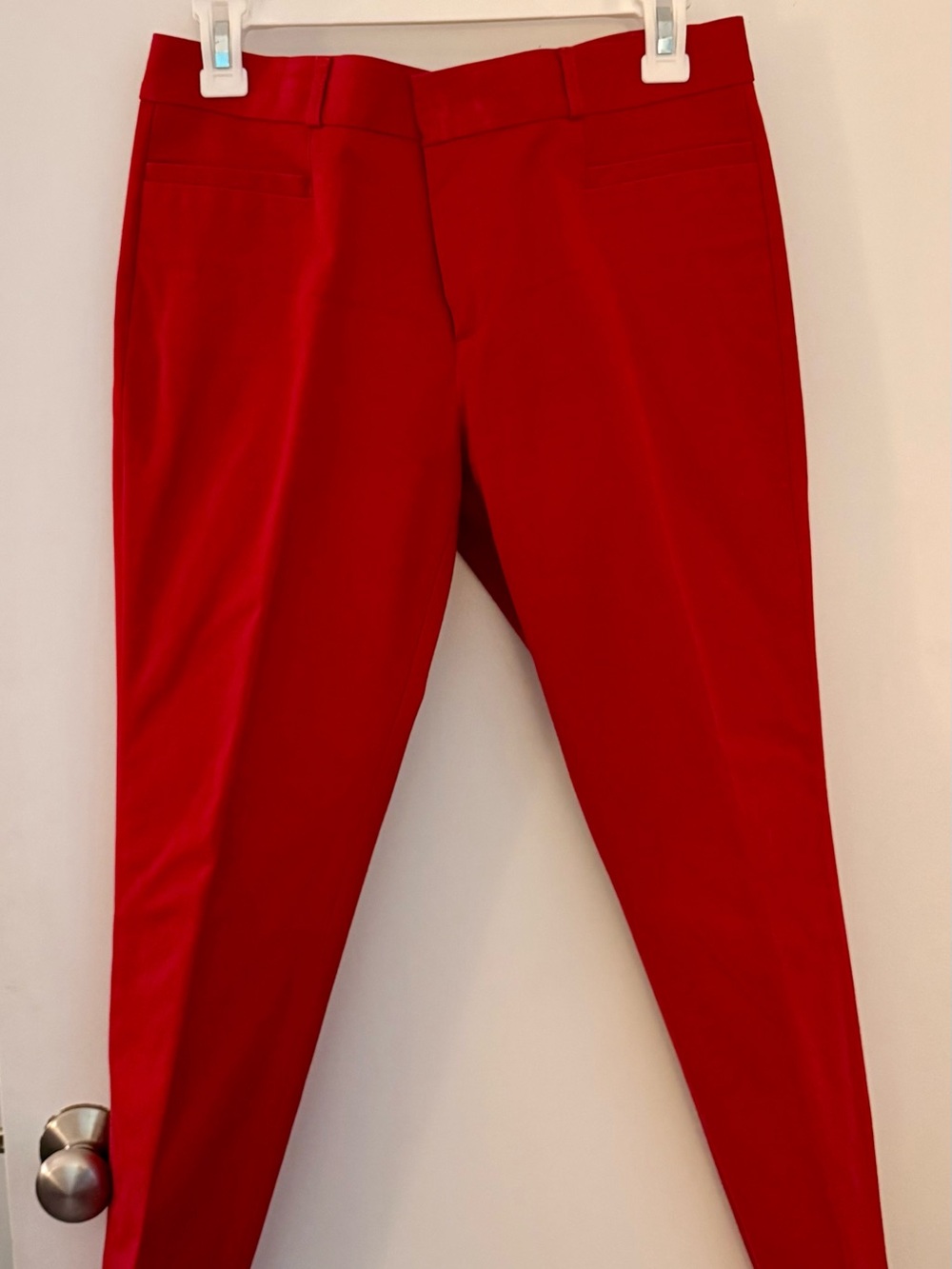 Banana Republic Bright Red Cropped Ankle Pants